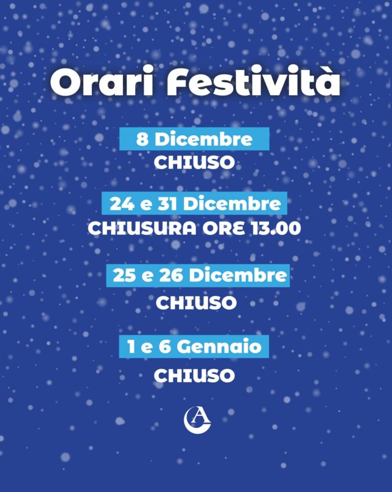Orari festività natalizie